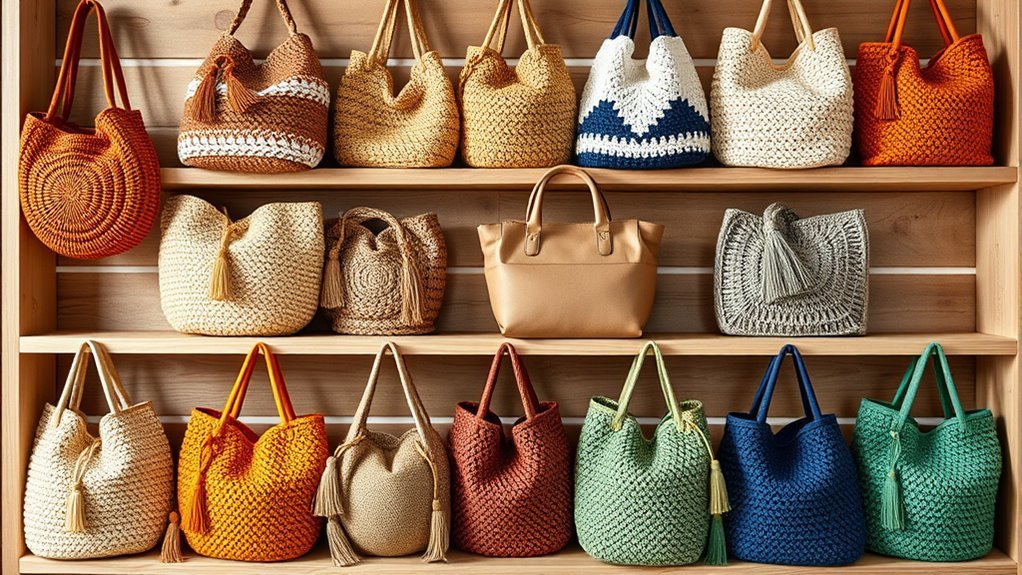 chic diy crochet bags