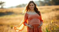 chic maternity boho dresses
