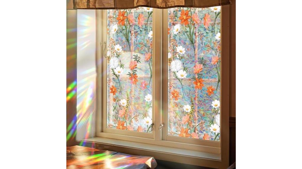 colorful daisy privacy film