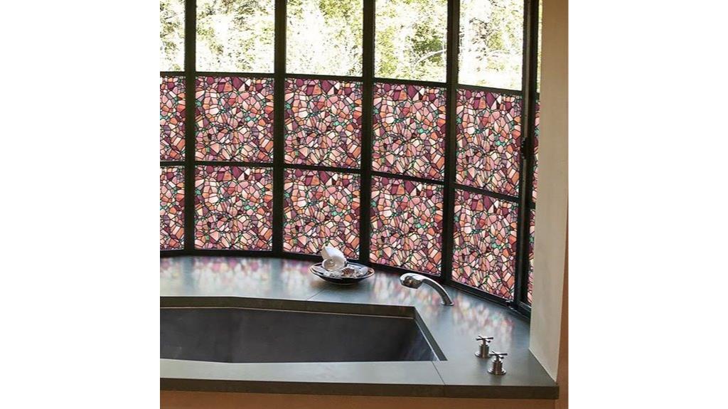 colorful hand crafted window film