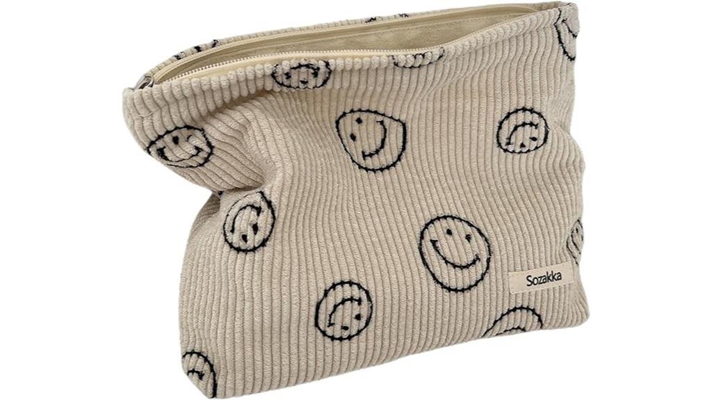 corduroy women s makeup bag