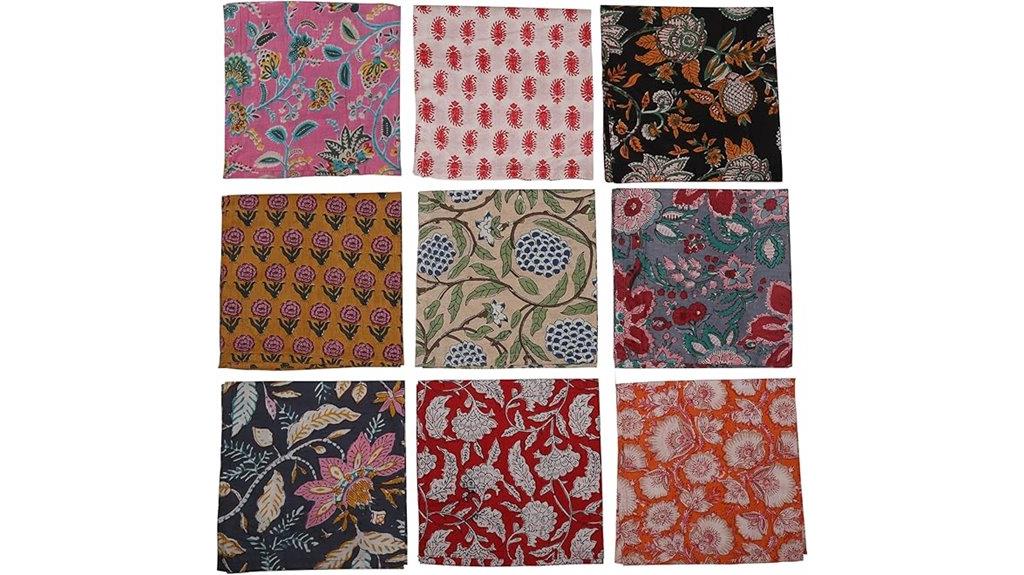 cotton hand block napkins