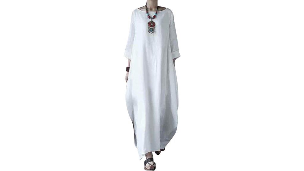 cotton linen dress with pockets