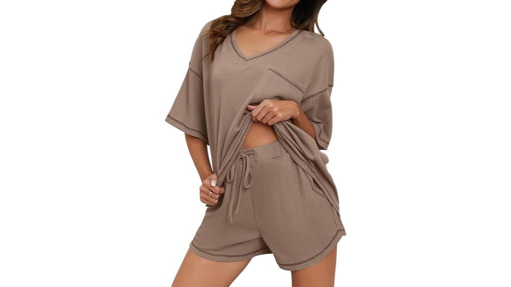 cozy waffle knit pajamas