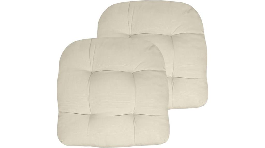 cream outdoor cushion set