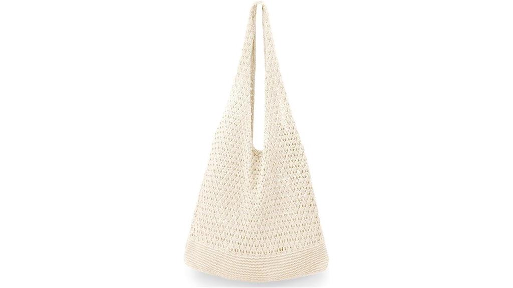 crochet beach tote bag