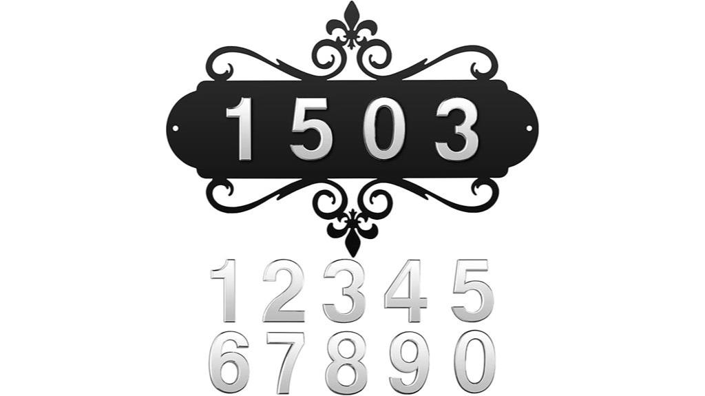 decorative metal house sign