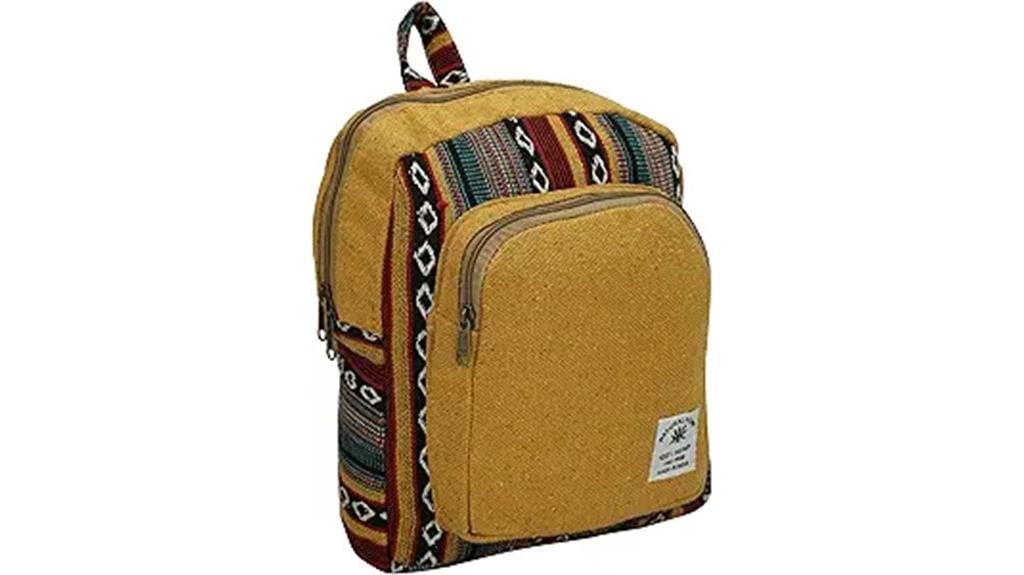 eco hemp mini backpack