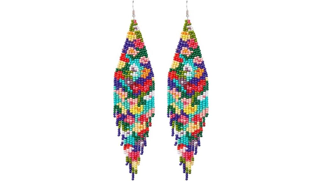 elegant long beaded tassels