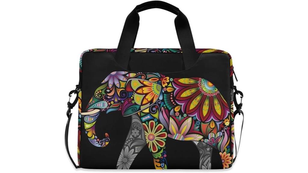elephant boho laptop bag