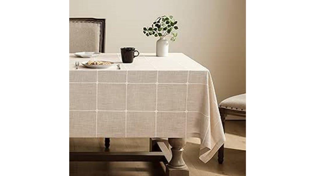 farmhouse cotton linen tablecloths