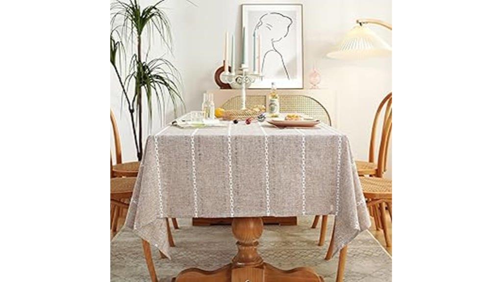 farmhouse linen tablecloths