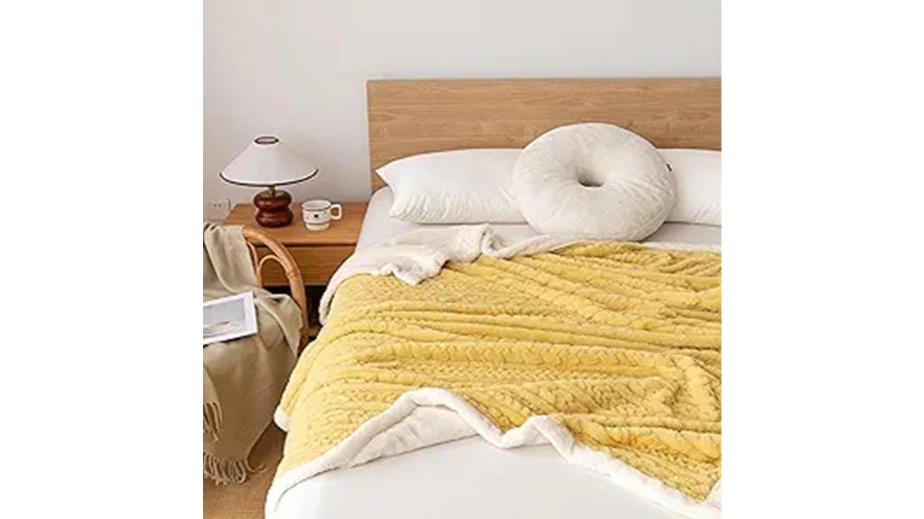 faux fur blanket 50x60