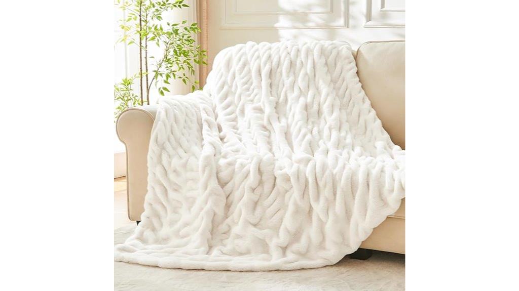 faux fur couch blanket
