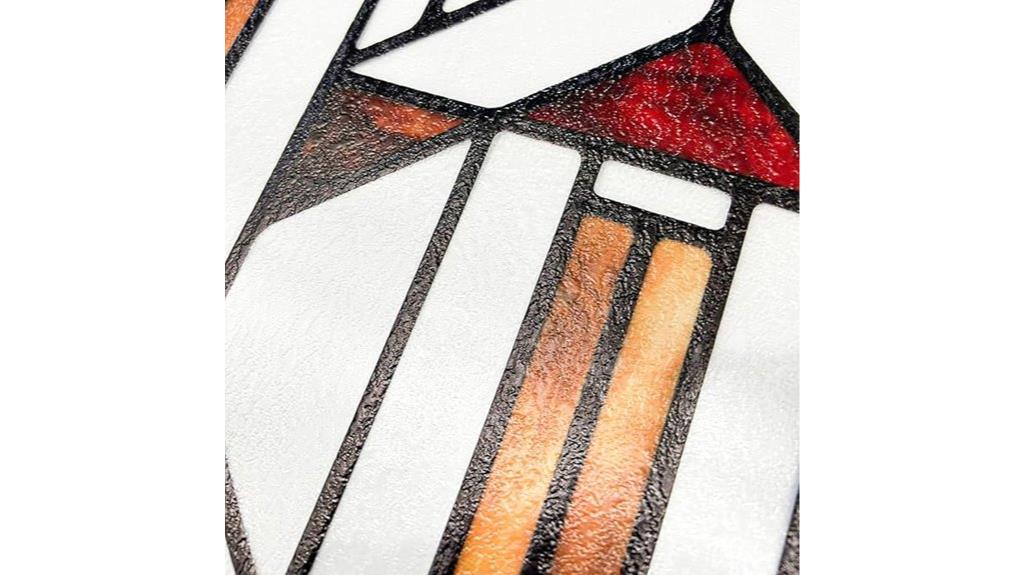 faux stained glass privacy