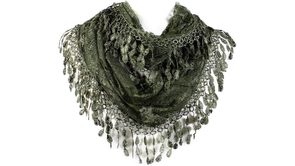 feminine lace infinity scarf