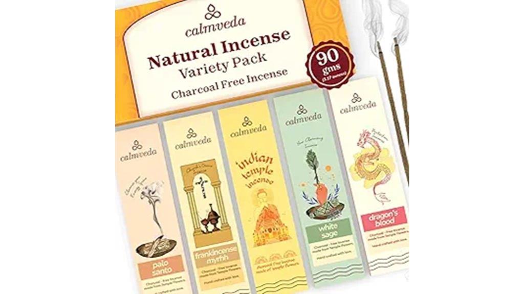five natural fragrance options