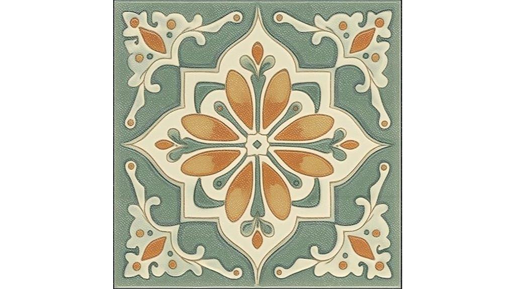 floral 12x12 floor tiles
