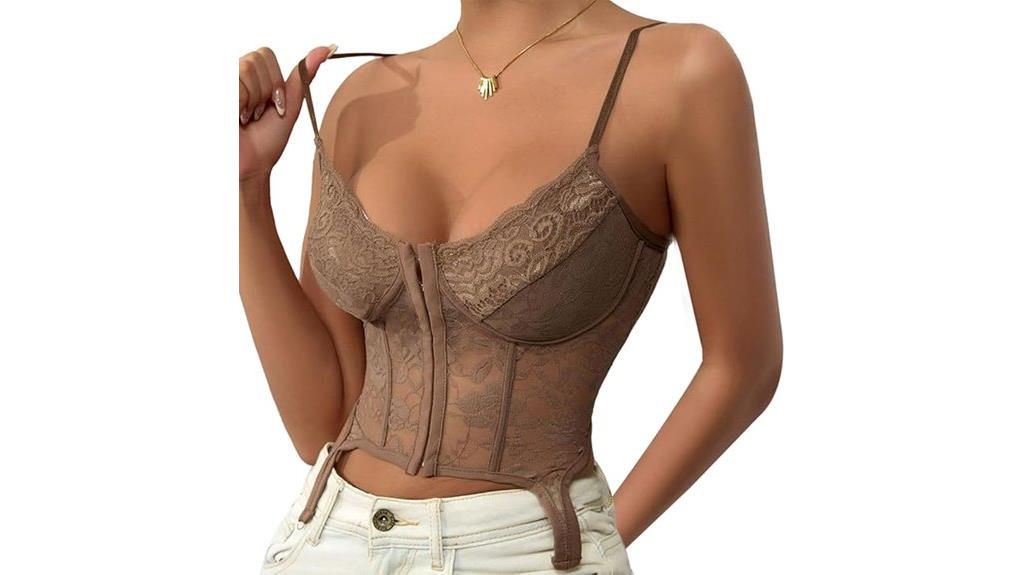 floral lace bra top