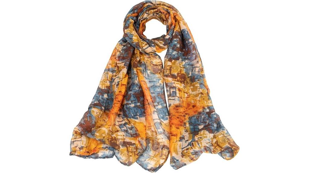 floral tie dye boho shawl