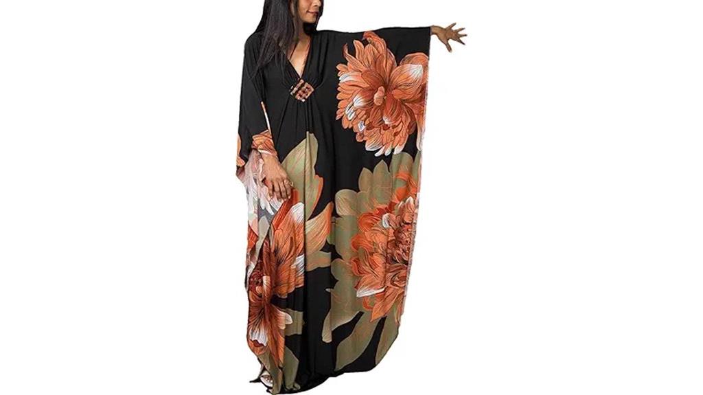 floral women s kaftan dress