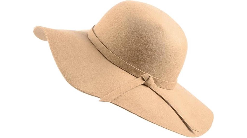 foldable wool bowler hat