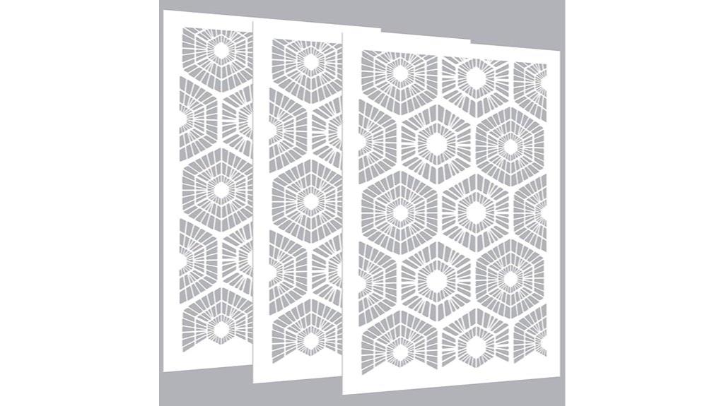 forest themed wall stencil set