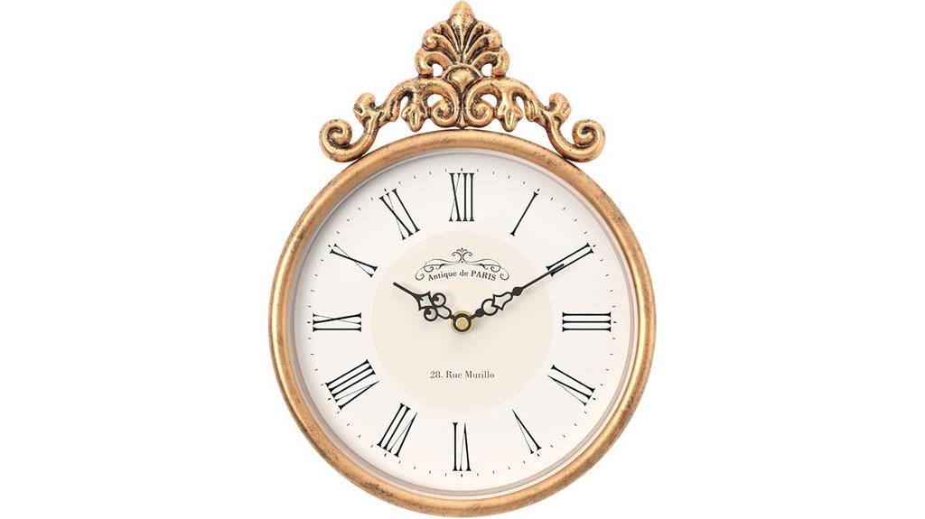 french retro wall clock