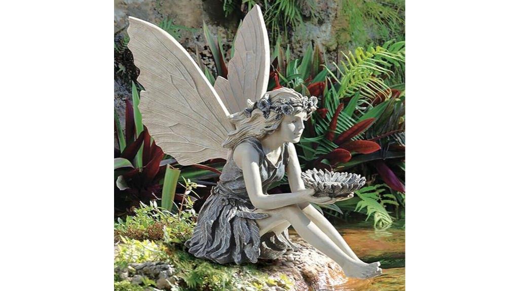 garden fairy statue decor