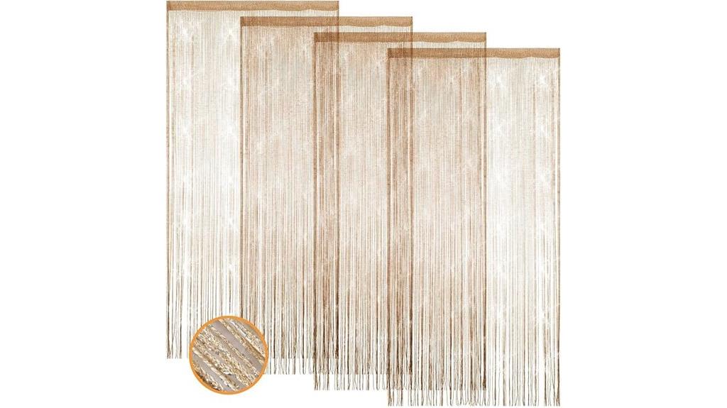 glitter string curtain set