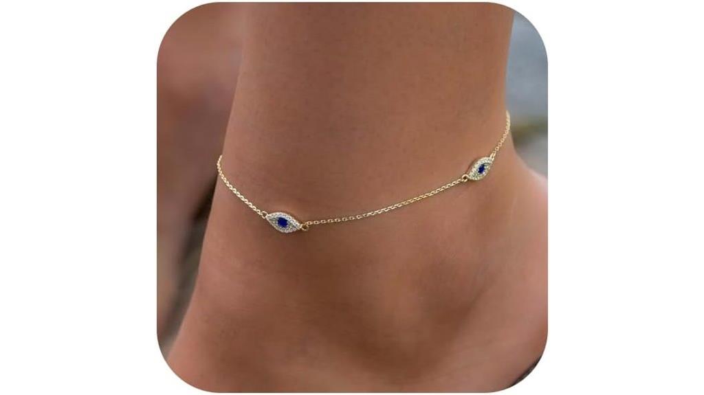 gold silver ankle bracelets
