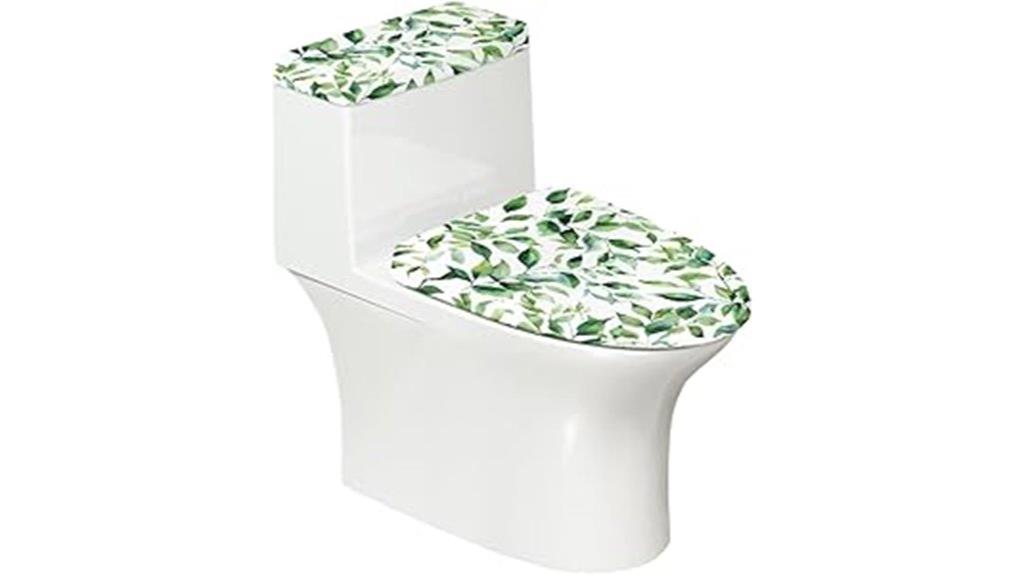 green toilet seat cover