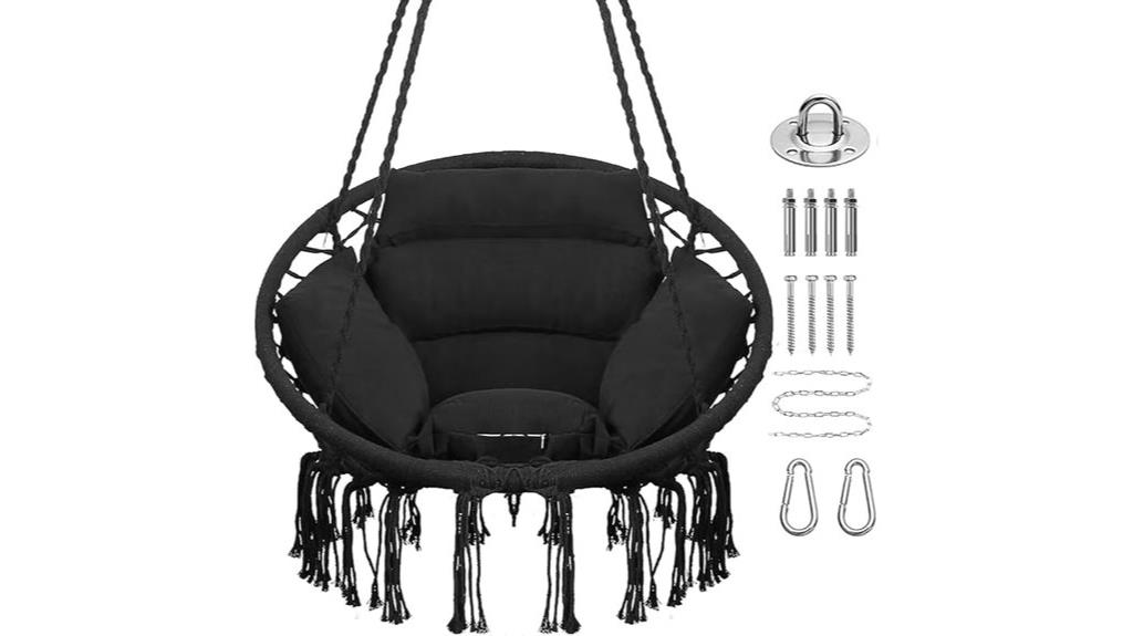 hammock chair with cushions
