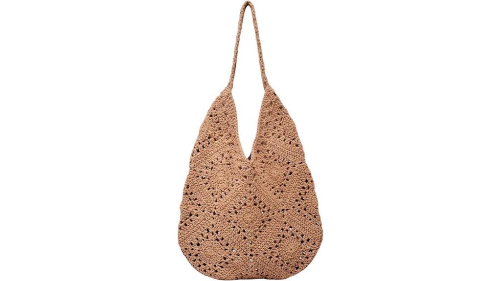 handcrafted crochet summer tote
