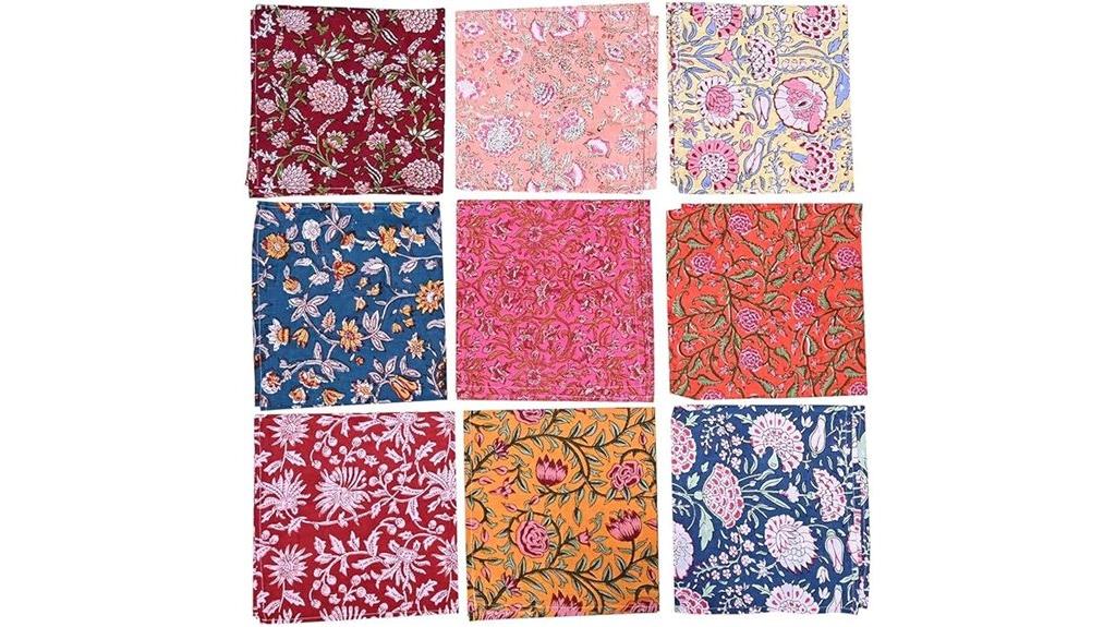 handmade cotton napkin set