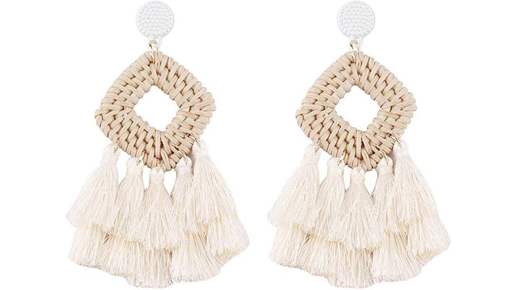 handmade ethnic tassel earrings