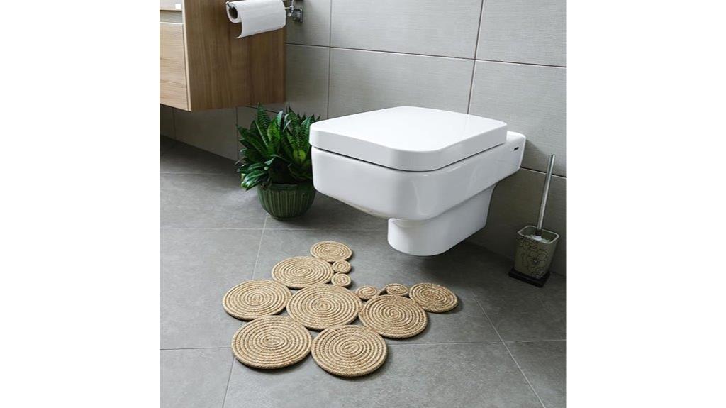handmade jute bathroom rug