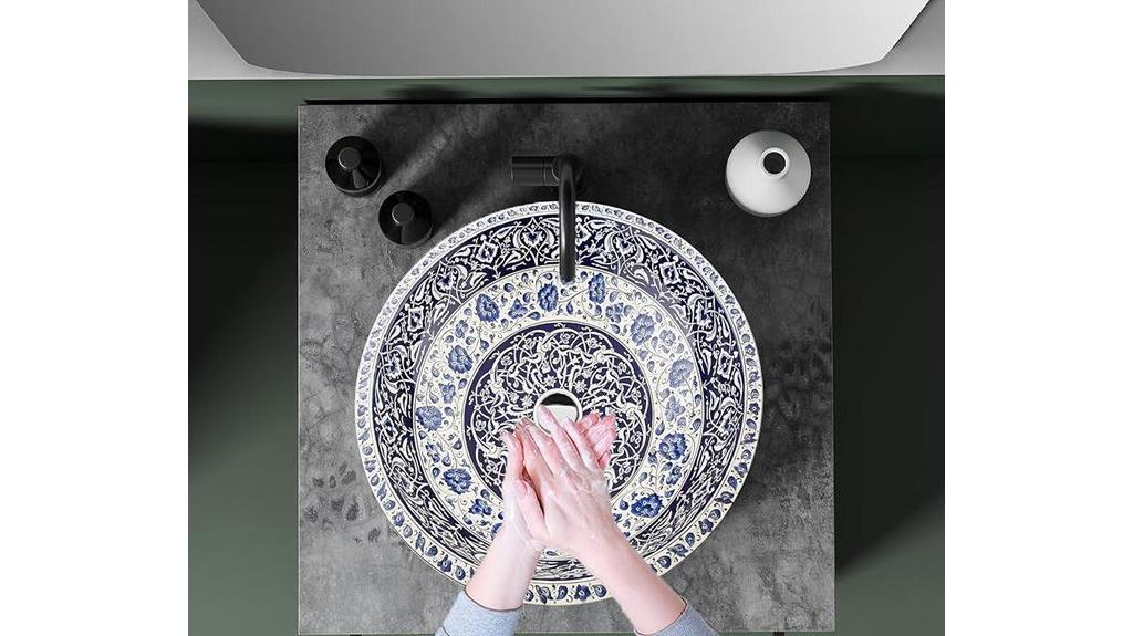 handmade round bathroom sink