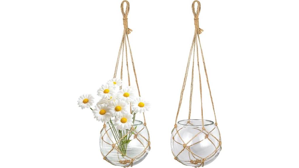 hanging glass plant terrariums