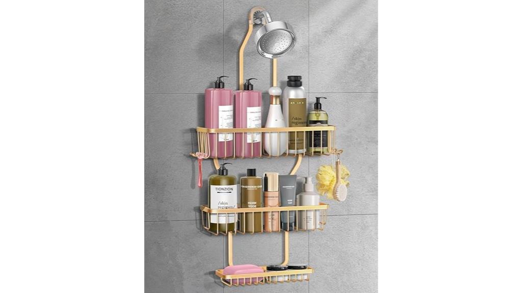 hanging shower caddy organizer