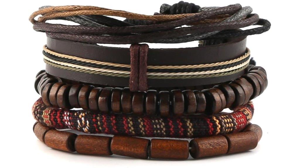 hemp beaded leather bracelets