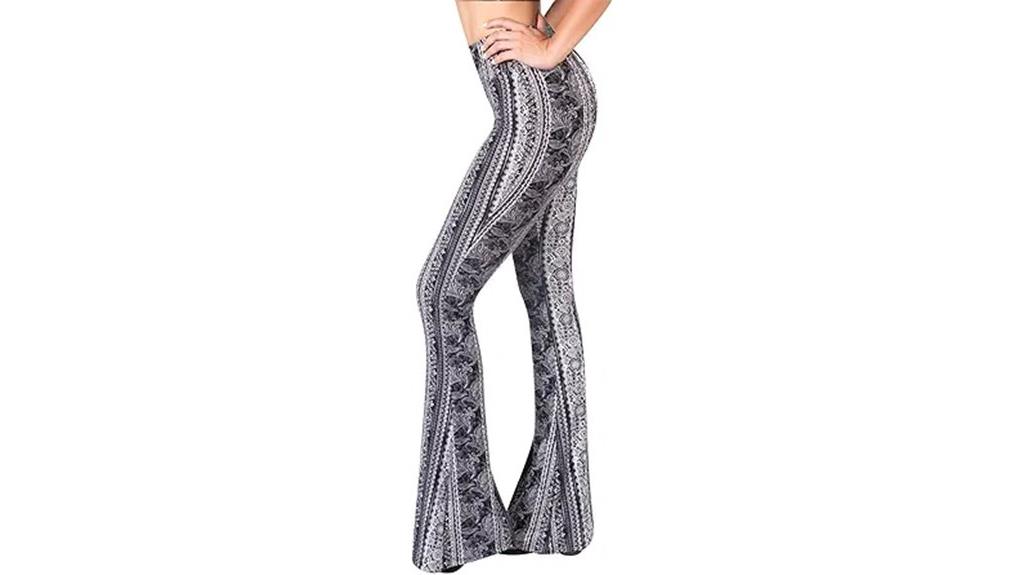 high waisted flare leggings