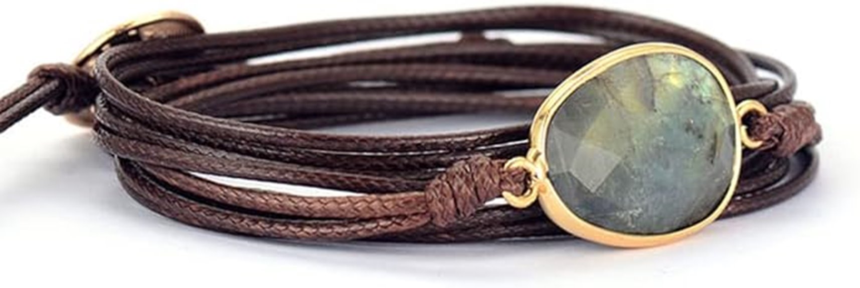 jasper crystal wrap bracelet