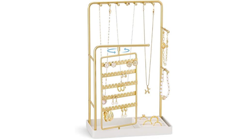 jewelry stand with velvet