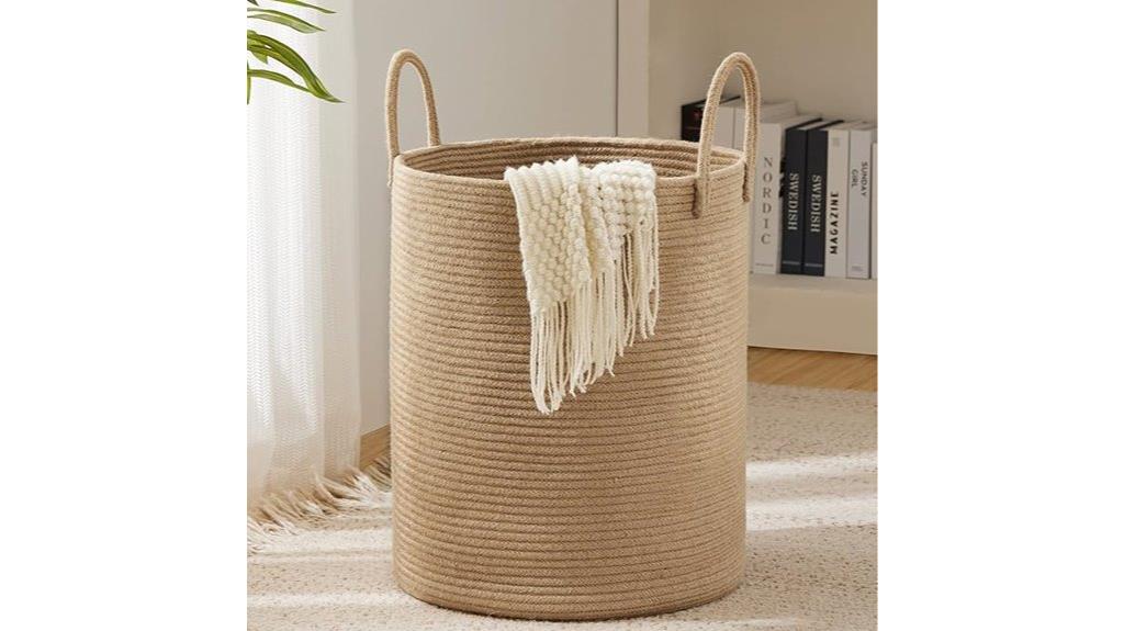 jute rope laundry basket