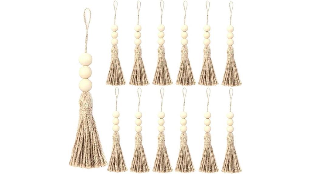 jute rope tassel set