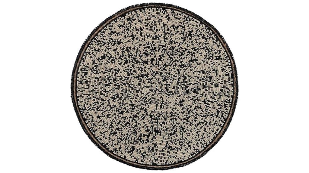 karma beaded round placemat