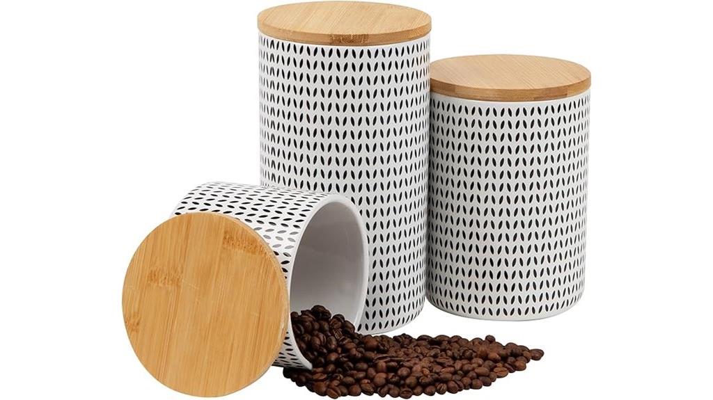 kitchen canister storage set