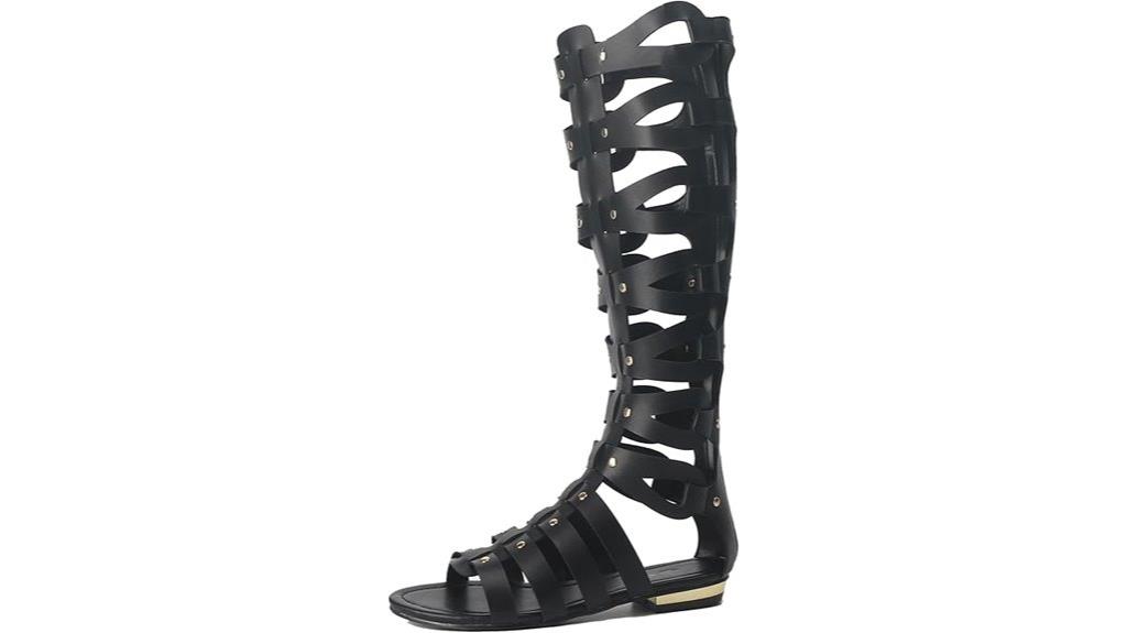 knee high gladiator sandals