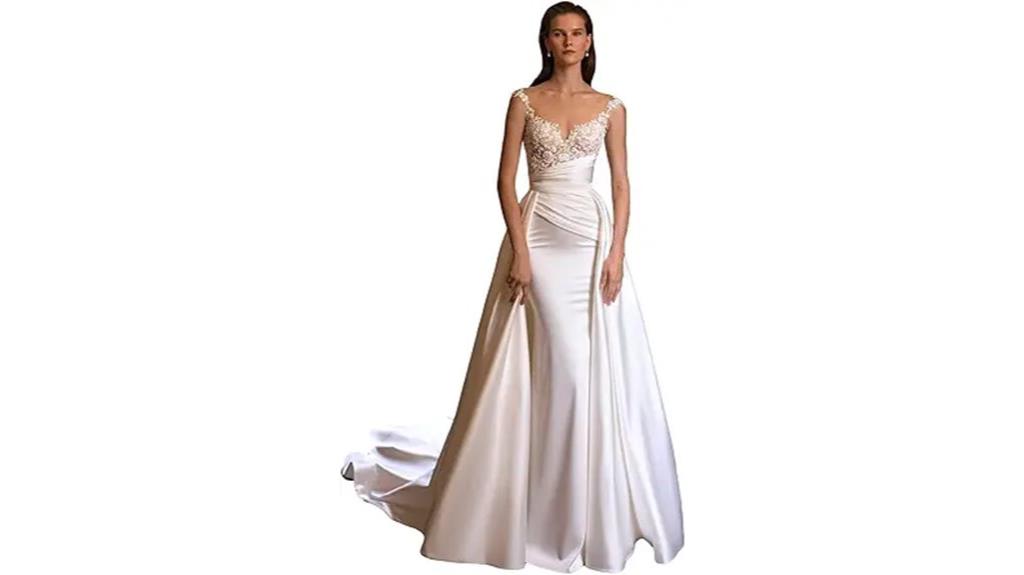 lace backless summer bridal